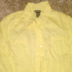 Rafaella button up yellow sz16